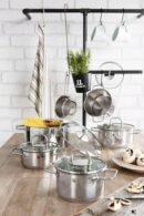 WMF Topf-Set Inspiration, Cromargan® Edelstahl Rostfrei 18/10 (Set, 11-tlg), Induktion